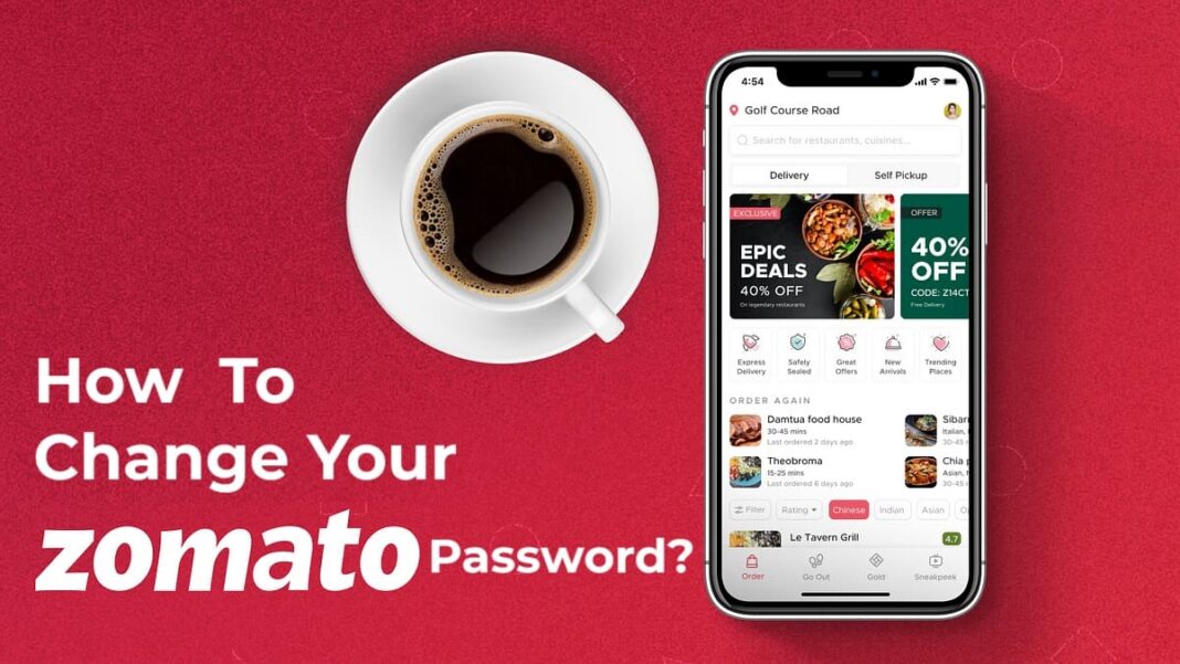 How to Change Your Zomato Password