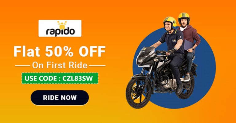Rapido Referral Code: CZL83SW – Get ₹500 Credit and a Free Ride
